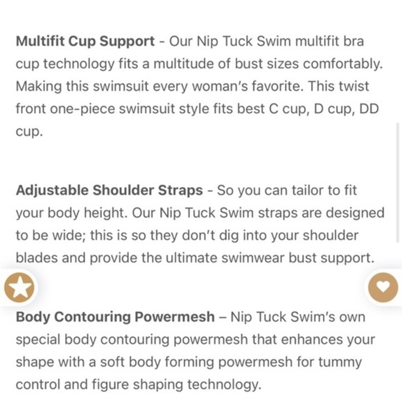 NWOT Nip Tuck Swim Sorrento Stripe Joanne One Piece Swimsuit Size 6 - Picture 13 of 16